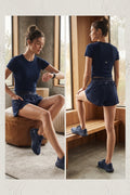Yoga Match Point Shorts Navy