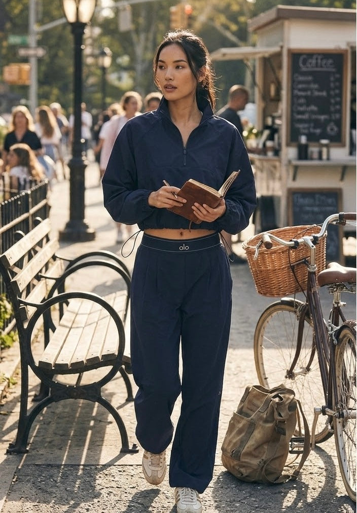 Wide Leg Navy Suit Up Trouser Pants
